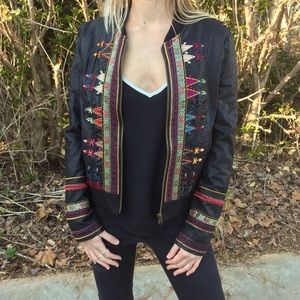 Free people leather jacket